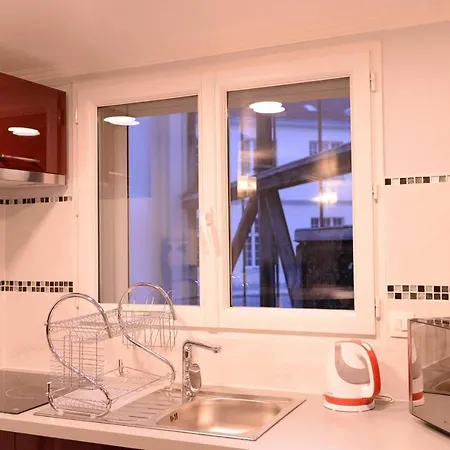 Beau Studio Meuble 2Min Du Moulin Rouge Paris Exterior photo